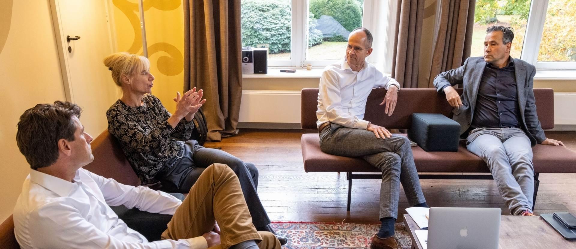 Team DBR Van links naar rechts: Wim ter Mate, Jantien Martin, Paul Hilhorst en Erik Koenders